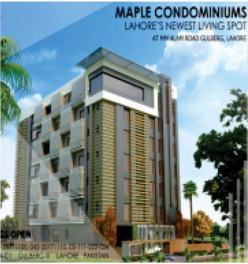 Clients and Project: Mapie Condominiums MM Alam Lahore